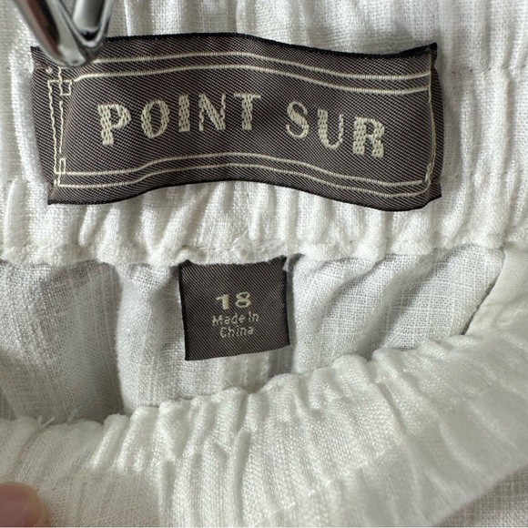 J Crew Point Sur white linen blend Seaside jogger pant - Picture 7 of 9